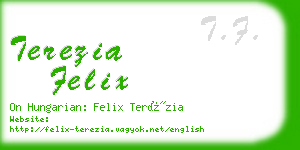 terezia felix business card